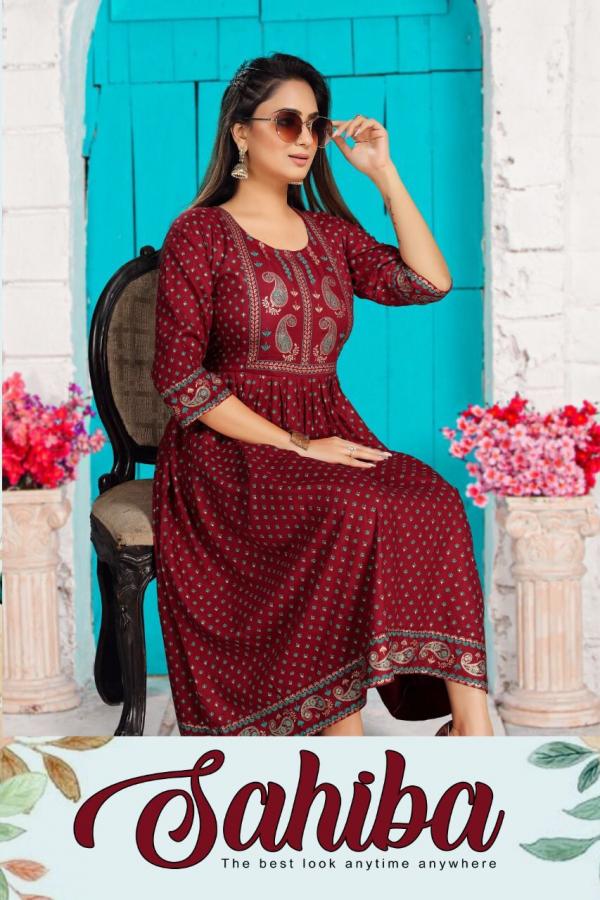  TRENDY SAHIBA VOL.1 Rayon Exclusive Kurti Collection